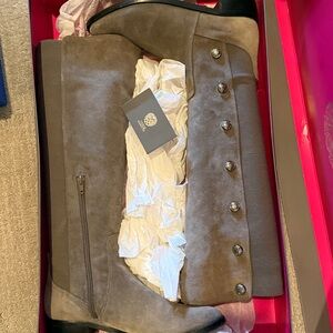 Vince Camuto Jacilla 2 Tall Boots, Moonstone, Suede, Size 8